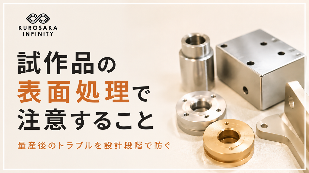【試作品の表面処理で注意すること】量産後のトラブルを設計段階で防ぐ